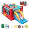 5 in 1 Ice Cream Truck Bounce House with 420D Oxford Fabric and Slide Ball Pit and Basketball Hoop